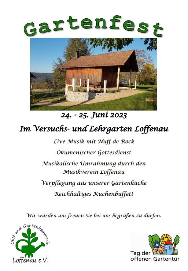 Gartenfest des Obst- und Gartenbauverein Loffenau e.V. 